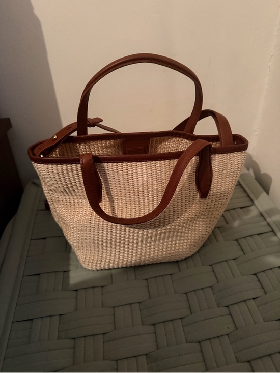 Madewell Handbags - Madewell The Mini Shopper Tote in Straw